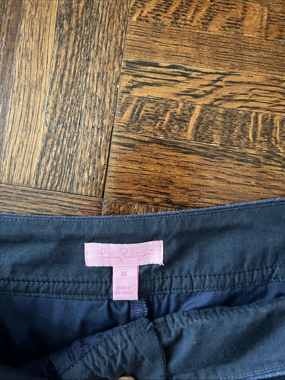 Lilly Pulitzer Navy Textured Mini Skirt - Picture 2 of 3